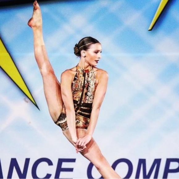 LA Dance Designs Mia Leo  Animal Print embellished with Rhinestones - Picture 4 of 17